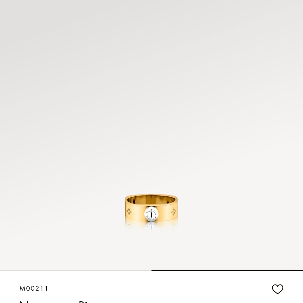 Louis Vuitton Nanogram monogram brass ring💕 - Picture 5 of 14